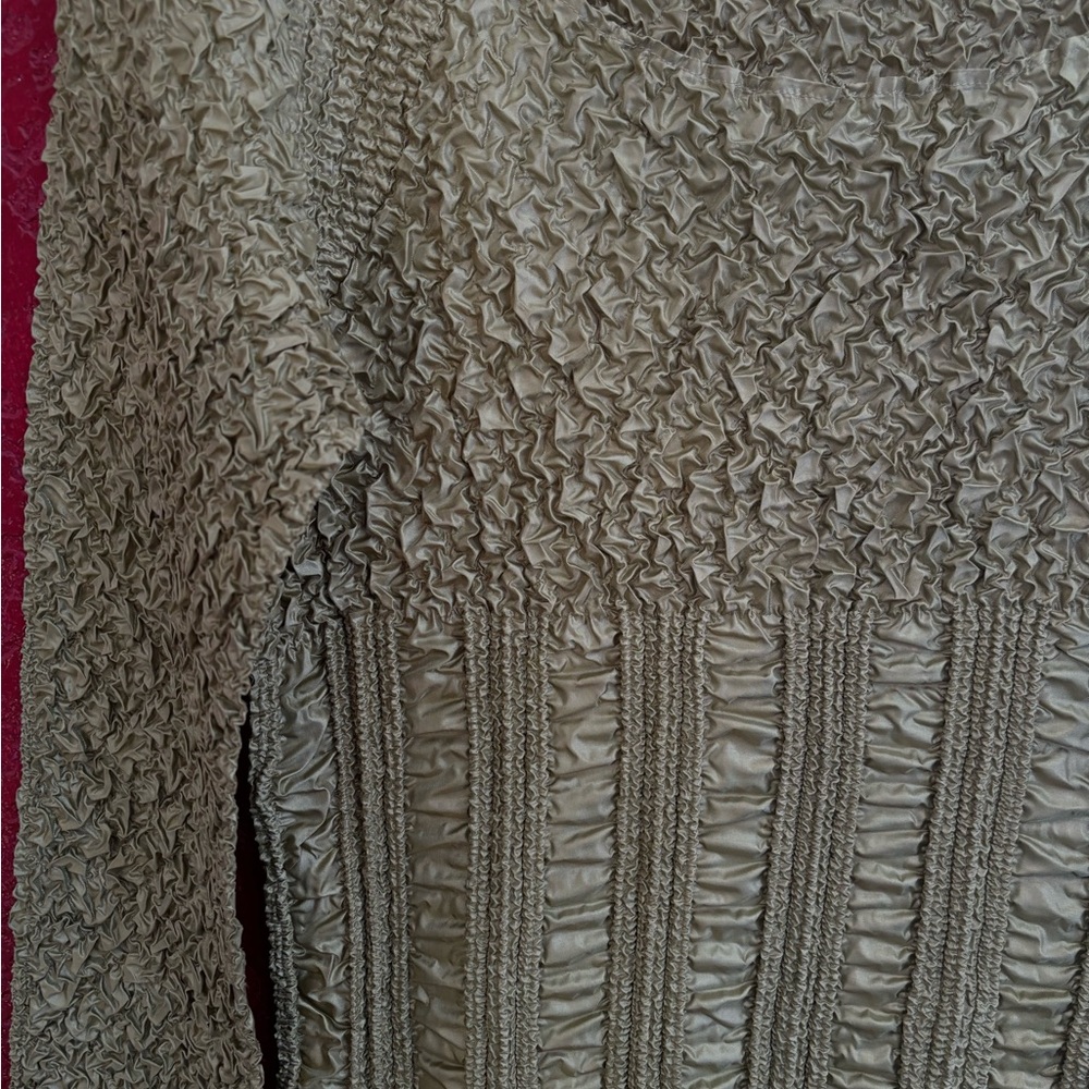 Milano y2k popcorn shirt Olive Green - Picture 6 of 7